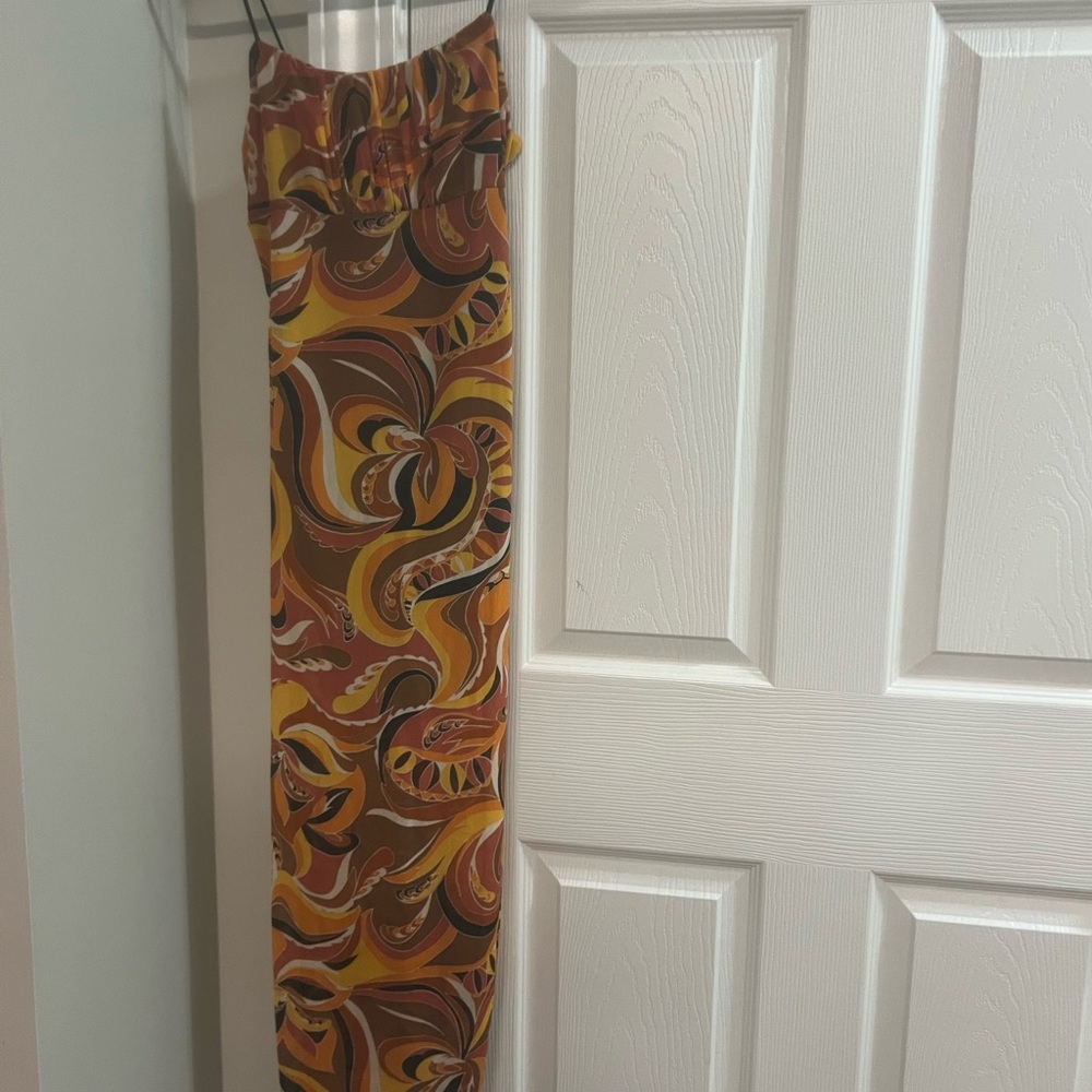 Retro Swirl Maxi dress